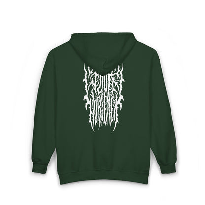 4H Metal Logo White | Mythic Legions | Full Zip Hoodie