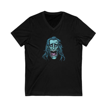 Jacob Marley | Blue/White | Figura Obscura | V-Neck T-Shirt