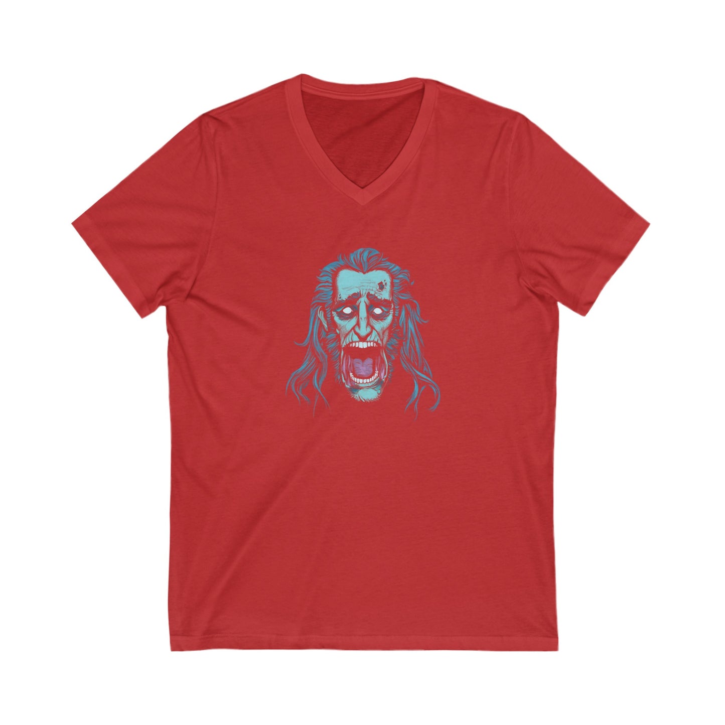 Jacob Marley | Blue/White | Figura Obscura | V-Neck T-Shirt