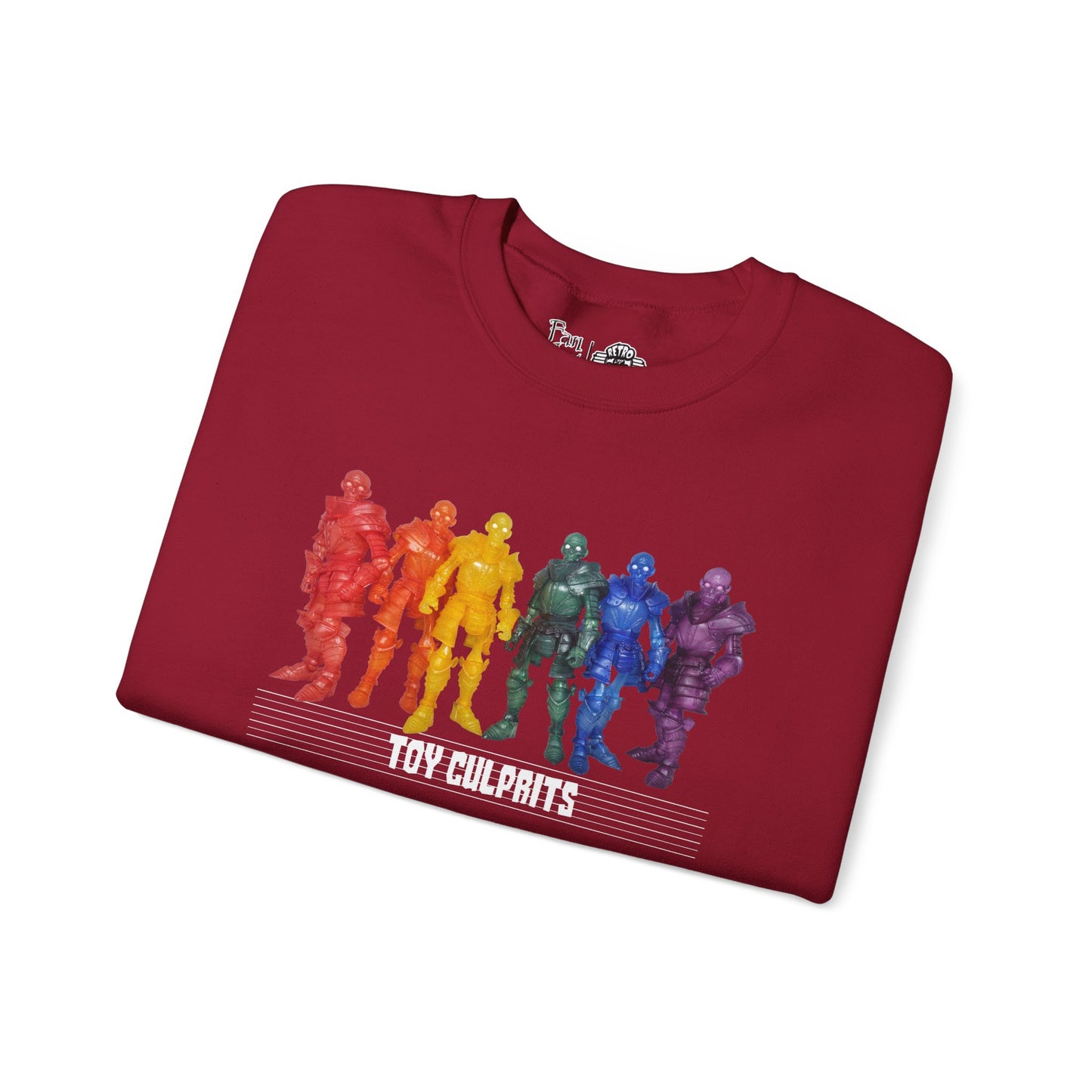 Rainbow Ghosts w/ Toy Culprits White Logo | Mythic Legions | Fan Art | Sweatshirt