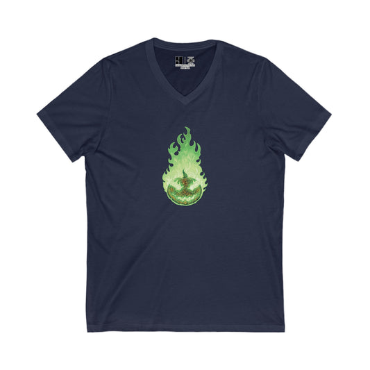 Headless Horseman, The | Green | Figura Obscura | V-Neck T-Shirt