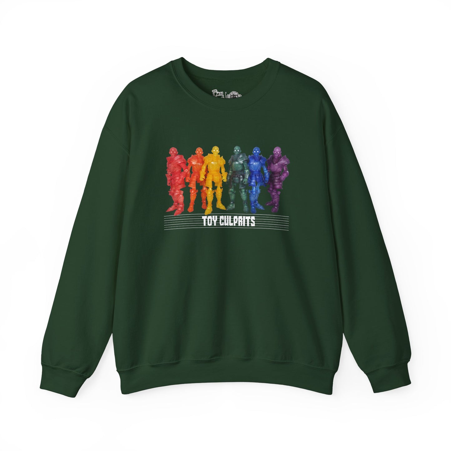 Rainbow Ghosts w/ Toy Culprits White Logo | Mythic Legions | Fan Art | Sweatshirt