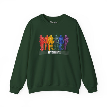 Rainbow Ghosts w/ Toy Culprits White Logo | Mythic Legions | Fan Art | Sweatshirt