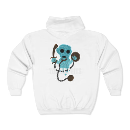 Toy Culprits Blue Ghost | Mythic Legions | Fan Art | Full Zip Hoodie