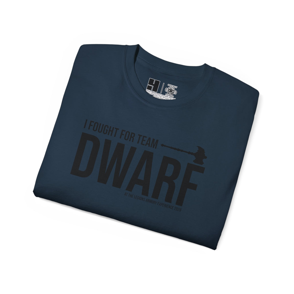 Team Dwarf Legions Con 2026 (Black Logo)  | Mythic Legions | Standard T-Shirt
