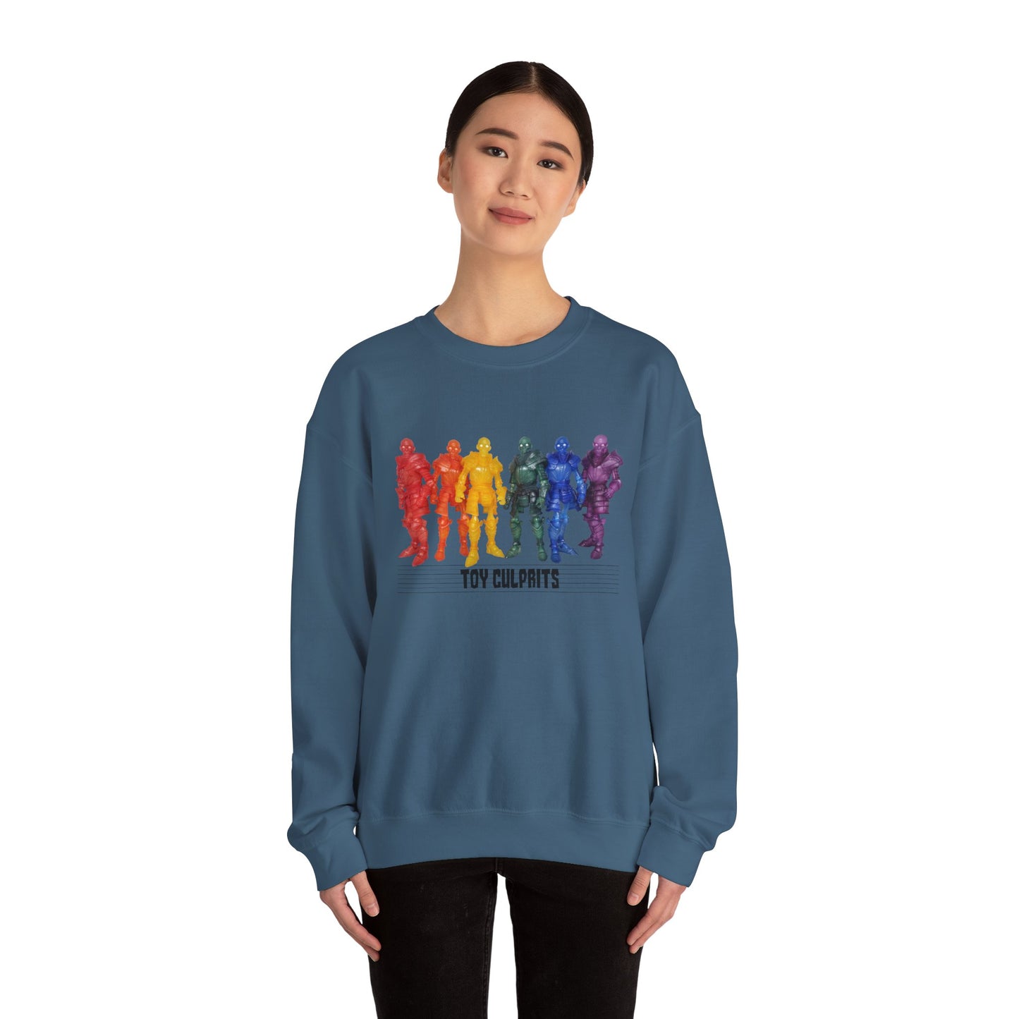 Rainbow Ghosts w/ Toy Culprits Black Logo | Mythic Legions | Fan Art | Sweatshirt