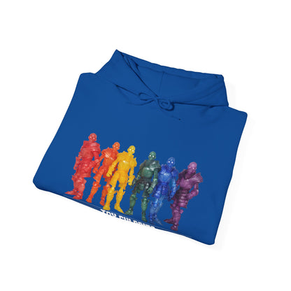 Rainbow Ghosts w/ Toy Culprits White Logo | Mythic Legions | Fan Art | Pullover Hooodie