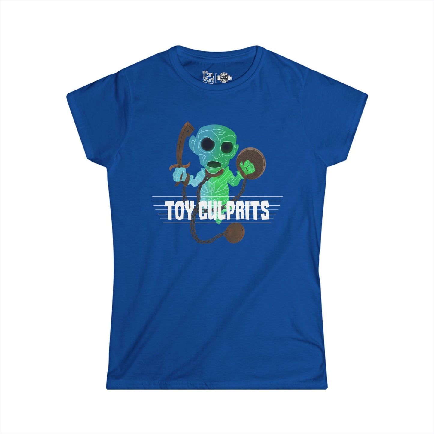 Toy Culprits Blue & Green Ghost | Mythic Legions | Fan Art | Women's T-Shirt
