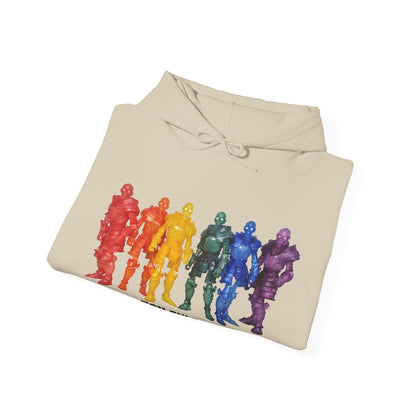 Rainbow Ghosts w/ Toy Culprits Black Logo | Mythic Legions | Fan Art | Pullover Hooodie
