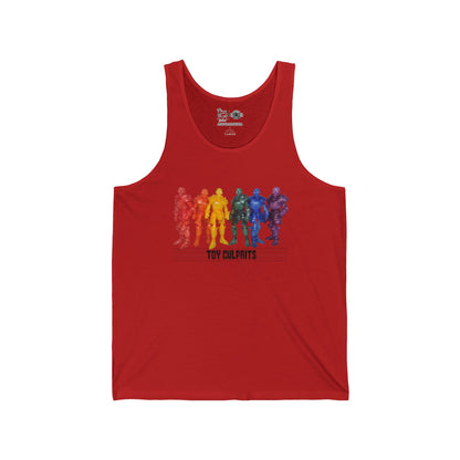Rainbow Ghosts w/ Toy Culprits Black Logo | Mythic Legions | Fan Art | Tank Top