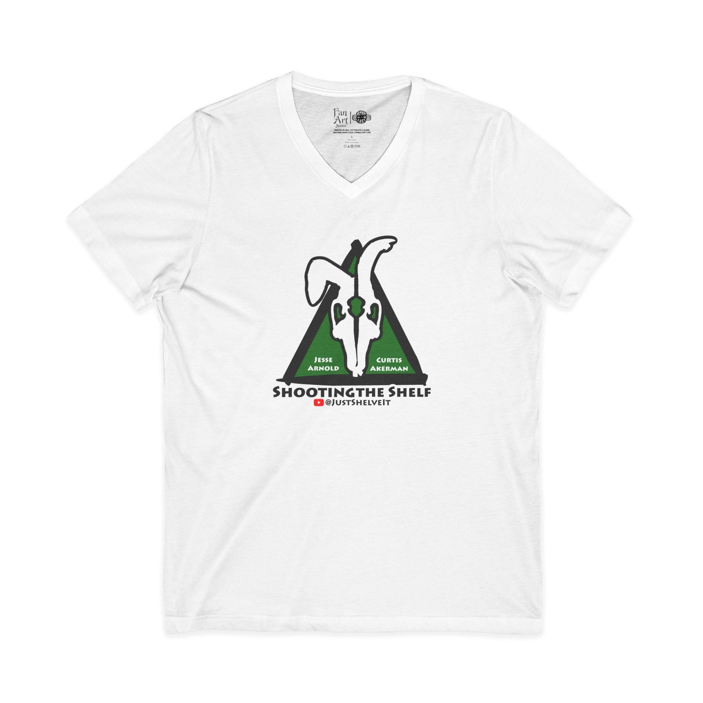 Shooting the Shelf Logo | Mythic Legions | Fan Art | V-Neck T-Shirt