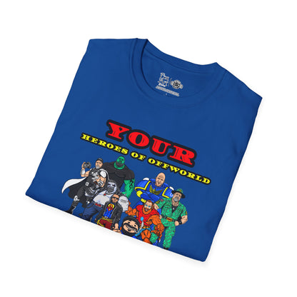 Heroes of Offworld | Mythic Legions | Fan Art | Soft T-Shirt