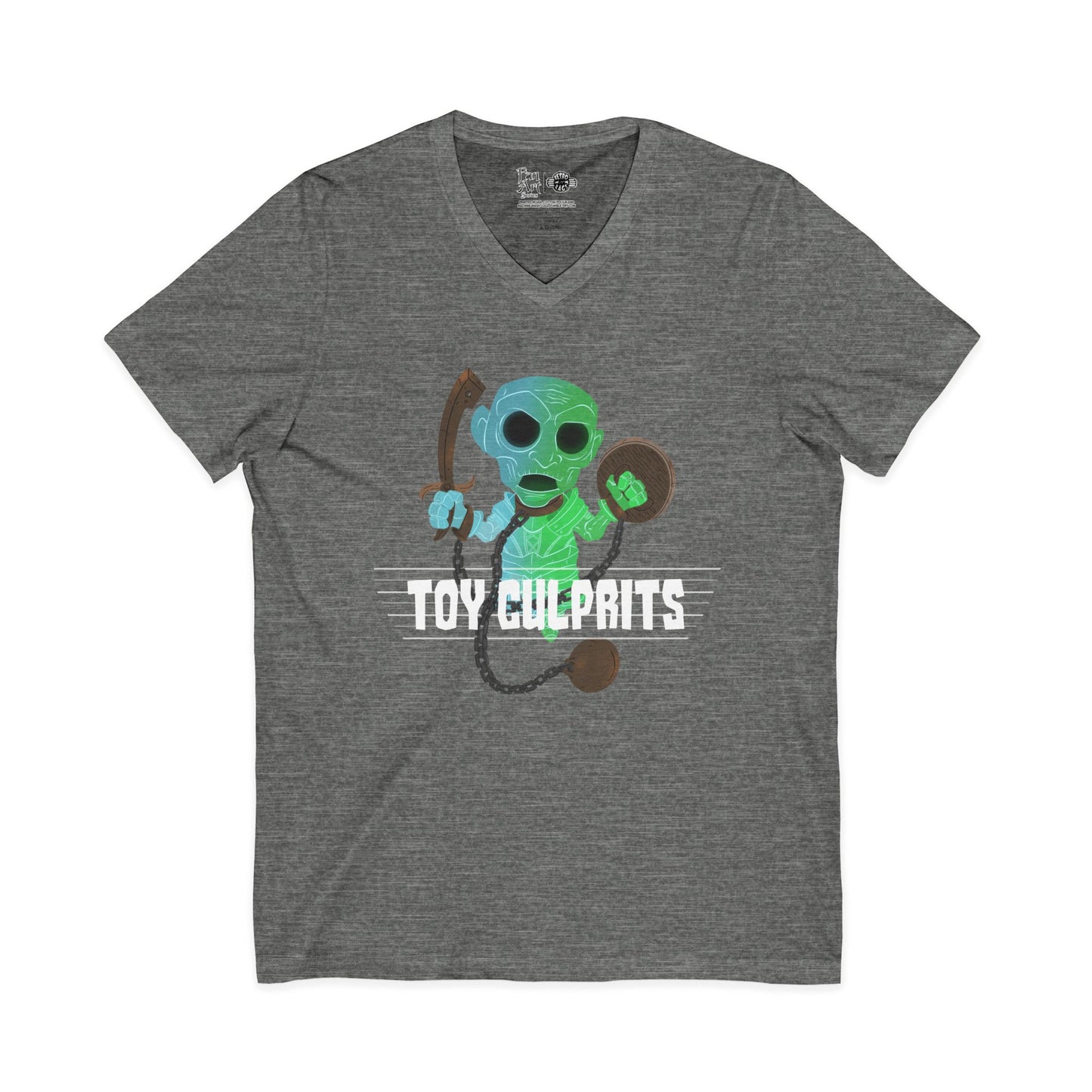 Toy Culprits Blue & Green Ghost | Mythic Legions | Fan Art | V-Neck T-Shirt
