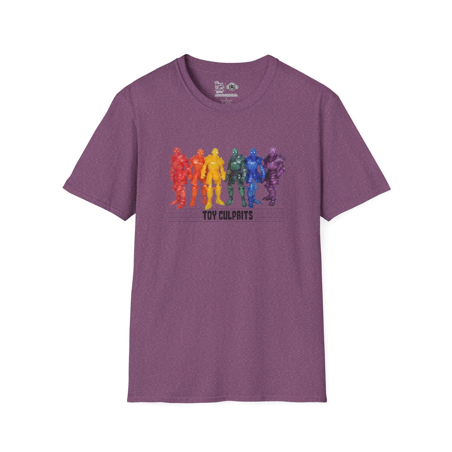 Rainbow Ghosts w/ Toy Culprits Black Logo | Mythic Legions | Fan Art | Soft T-Shirt
