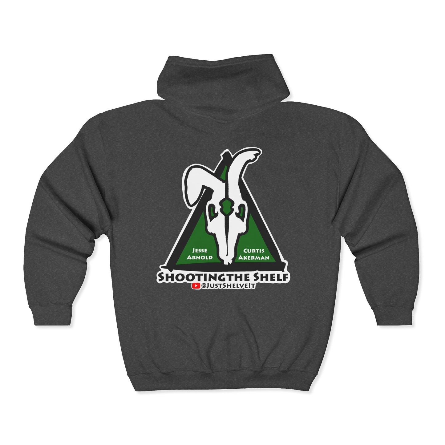 Shooting the Shelf Logo | Mythic Legions | Fan Art | Full Zip Hoodie