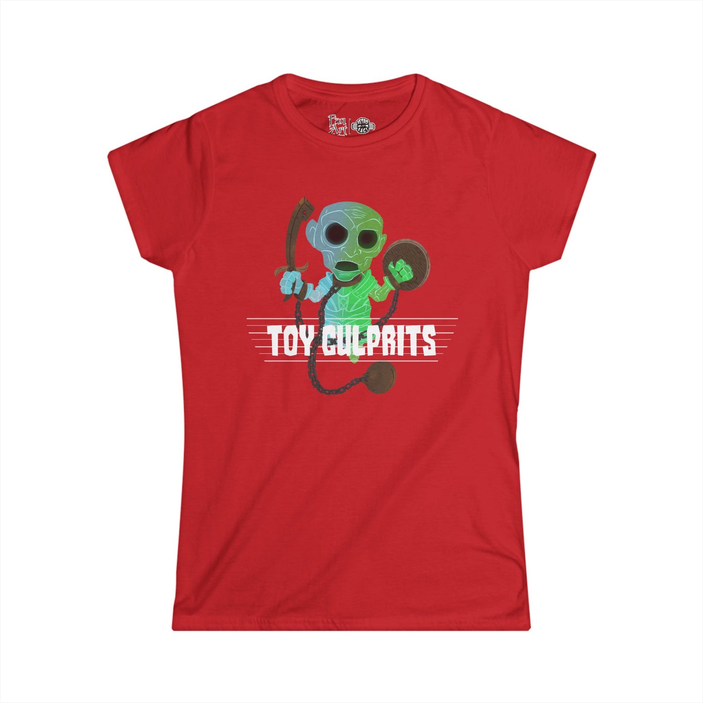Toy Culprits Blue & Green Ghost | Mythic Legions | Fan Art | Women's T-Shirt