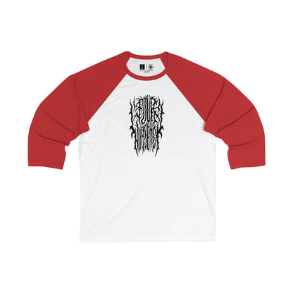 4H Metal Logo Black | Mythic Legions | 3\4 Sleeve Baseball T-Shirt