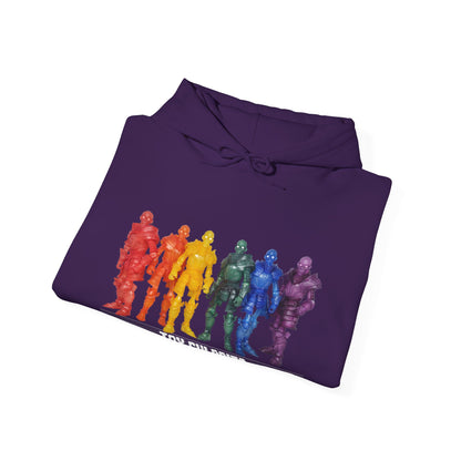 Rainbow Ghosts w/ Toy Culprits White Logo | Mythic Legions | Fan Art | Pullover Hooodie