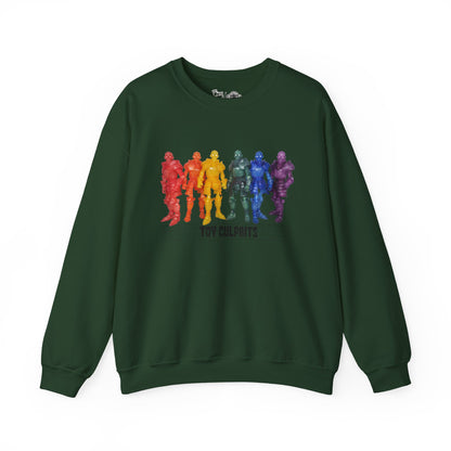 Rainbow Ghosts w/ Toy Culprits Black Logo | Mythic Legions | Fan Art | Sweatshirt