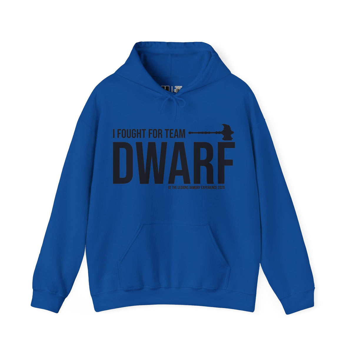 Team Dwarf Legions Con 2026 (Black Logo) | Mythic Legions | Pullover Hooodie