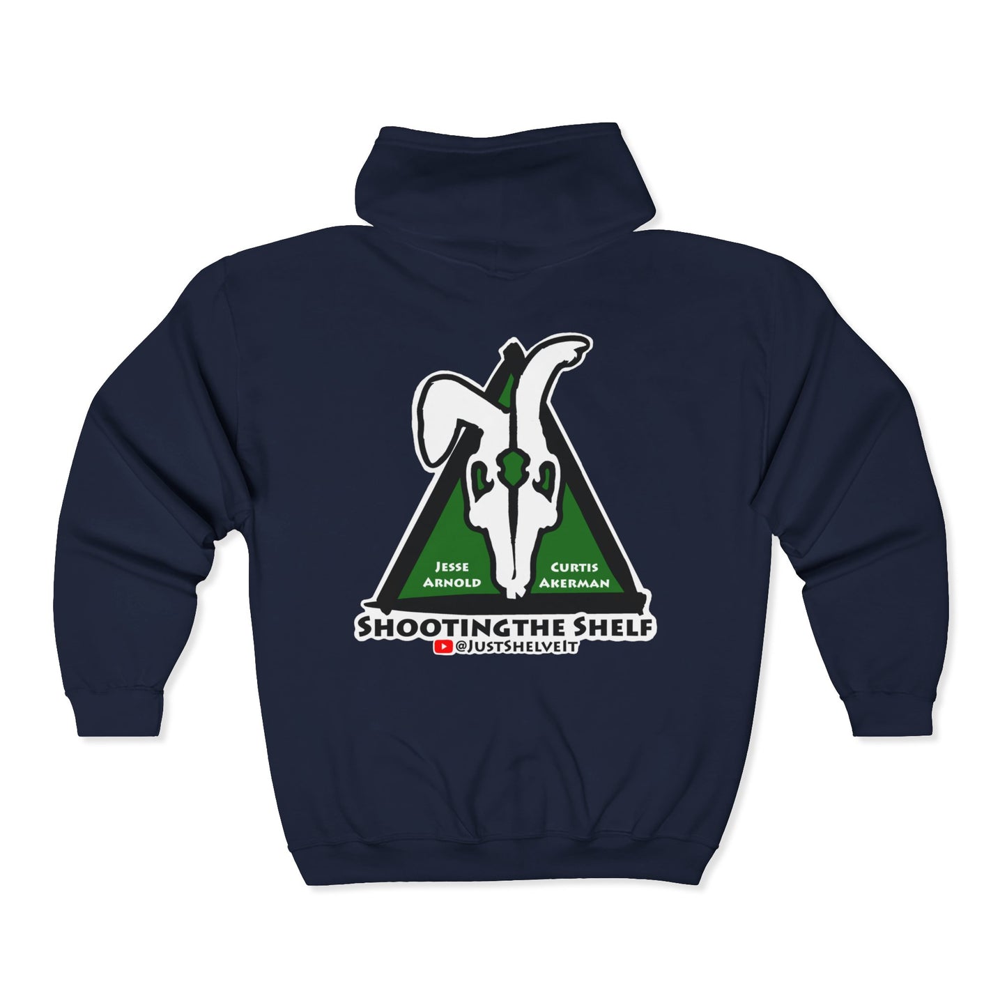 Shooting the Shelf Logo | Mythic Legions | Fan Art | Full Zip Hoodie