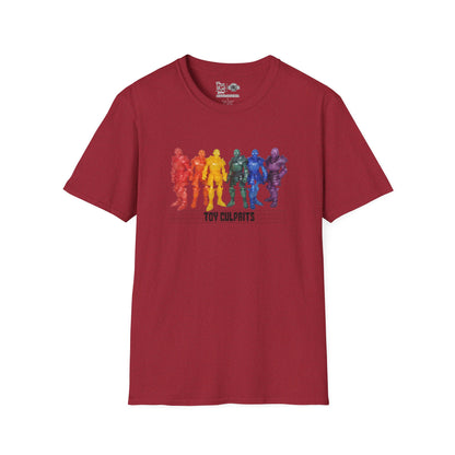 Rainbow Ghosts w/ Toy Culprits Black Logo | Mythic Legions | Fan Art | Soft T-Shirt