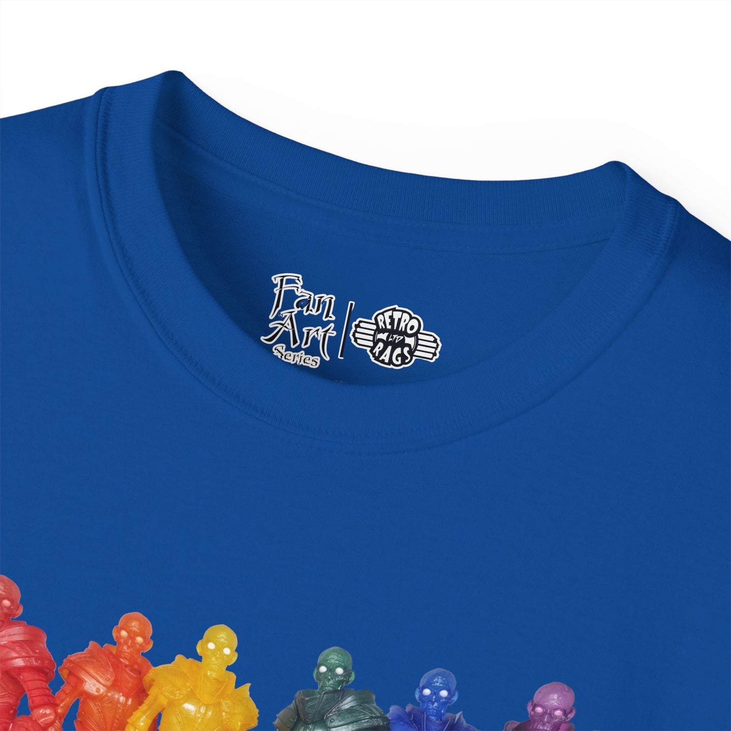 Rainbow Ghosts w/ Toy Culprits White Logo | Mythic Legions | Fan Art | Standard T-Shirt