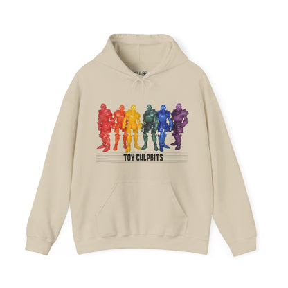 Rainbow Ghosts w/ Toy Culprits Black Logo | Mythic Legions | Fan Art | Pullover Hooodie