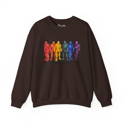 Rainbow Ghosts w/ Toy Culprits Black Logo | Mythic Legions | Fan Art | Sweatshirt