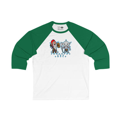 Shooting the Shelf | Mythic Legions | Fan Art | 3\4 Sleeve Baseball T-Shirt