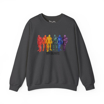 Rainbow Ghosts w/ Toy Culprits Black Logo | Mythic Legions | Fan Art | Sweatshirt
