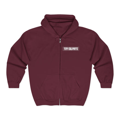 Toy Culprits White Logo | Mythic Legions | Fan Art | Full Zip Hoodie