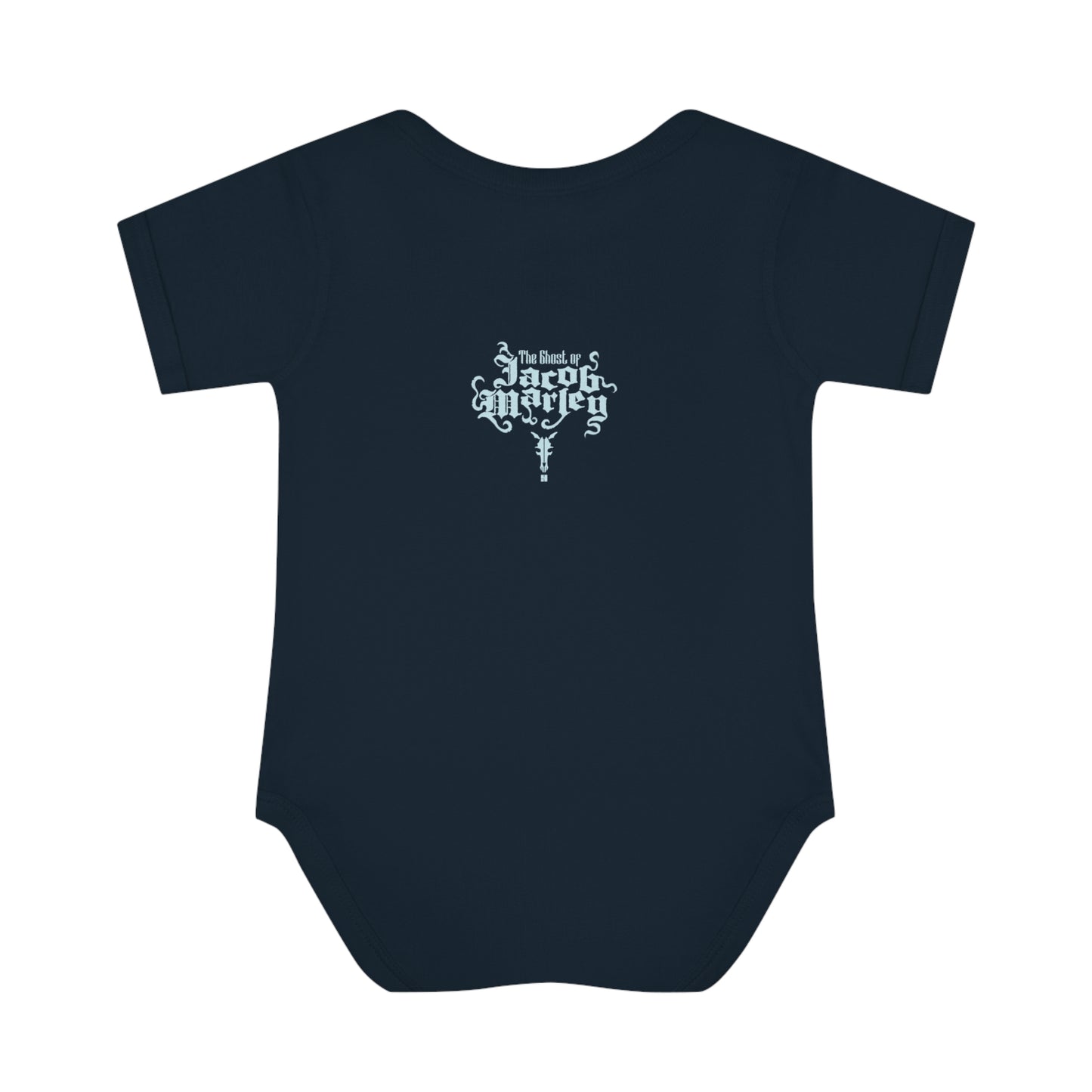 Jacob Marley | Blue/White | Figura Obscura | Baby Bodysuit