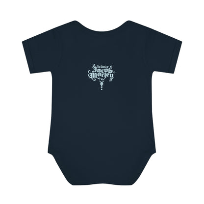 Jacob Marley | Blue/White | Figura Obscura | Baby Bodysuit