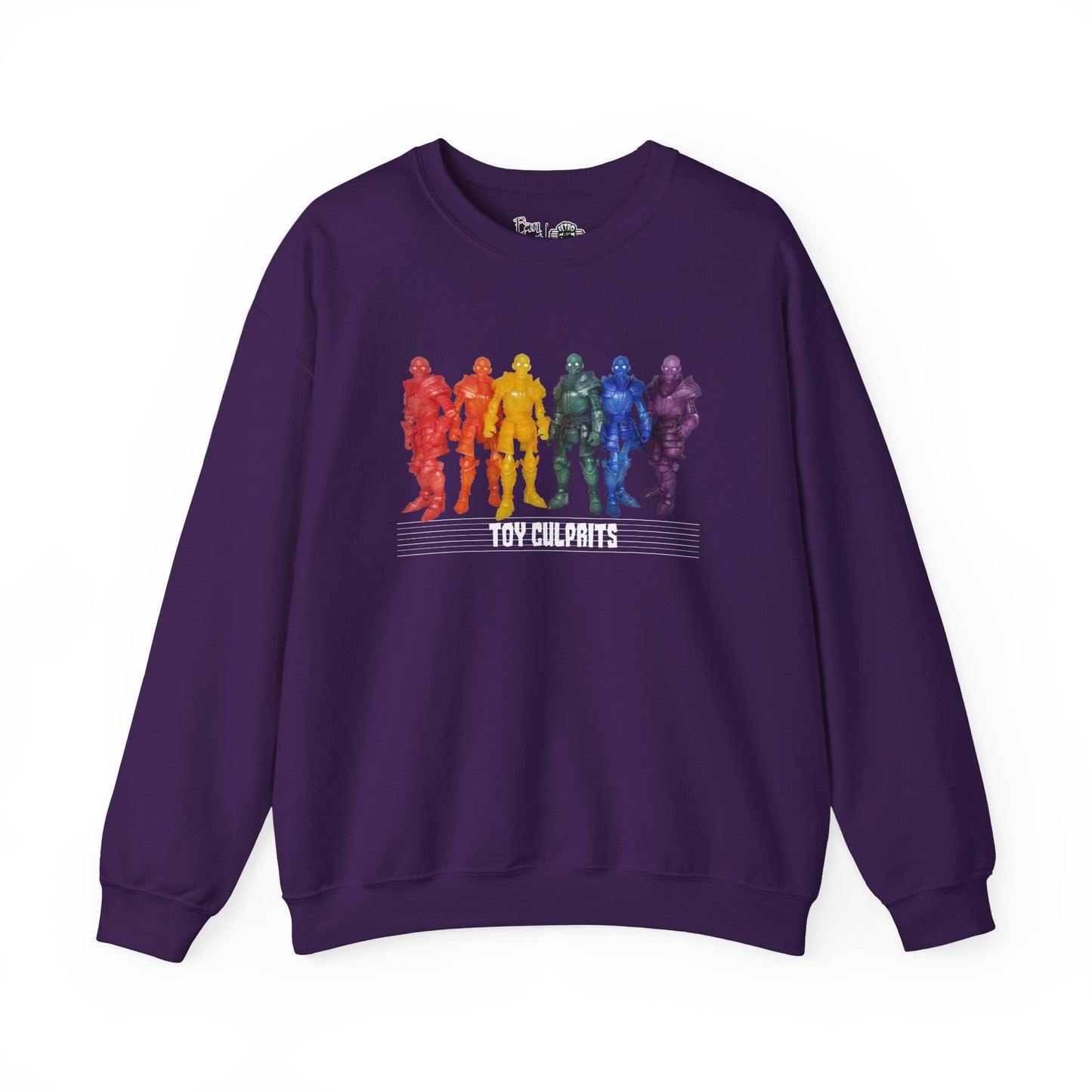 Rainbow Ghosts w/ Toy Culprits White Logo | Mythic Legions | Fan Art | Sweatshirt