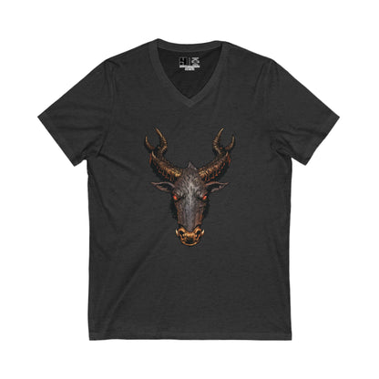 The Jersey Devil | Figura Obscura | V-Neck T-Shirt