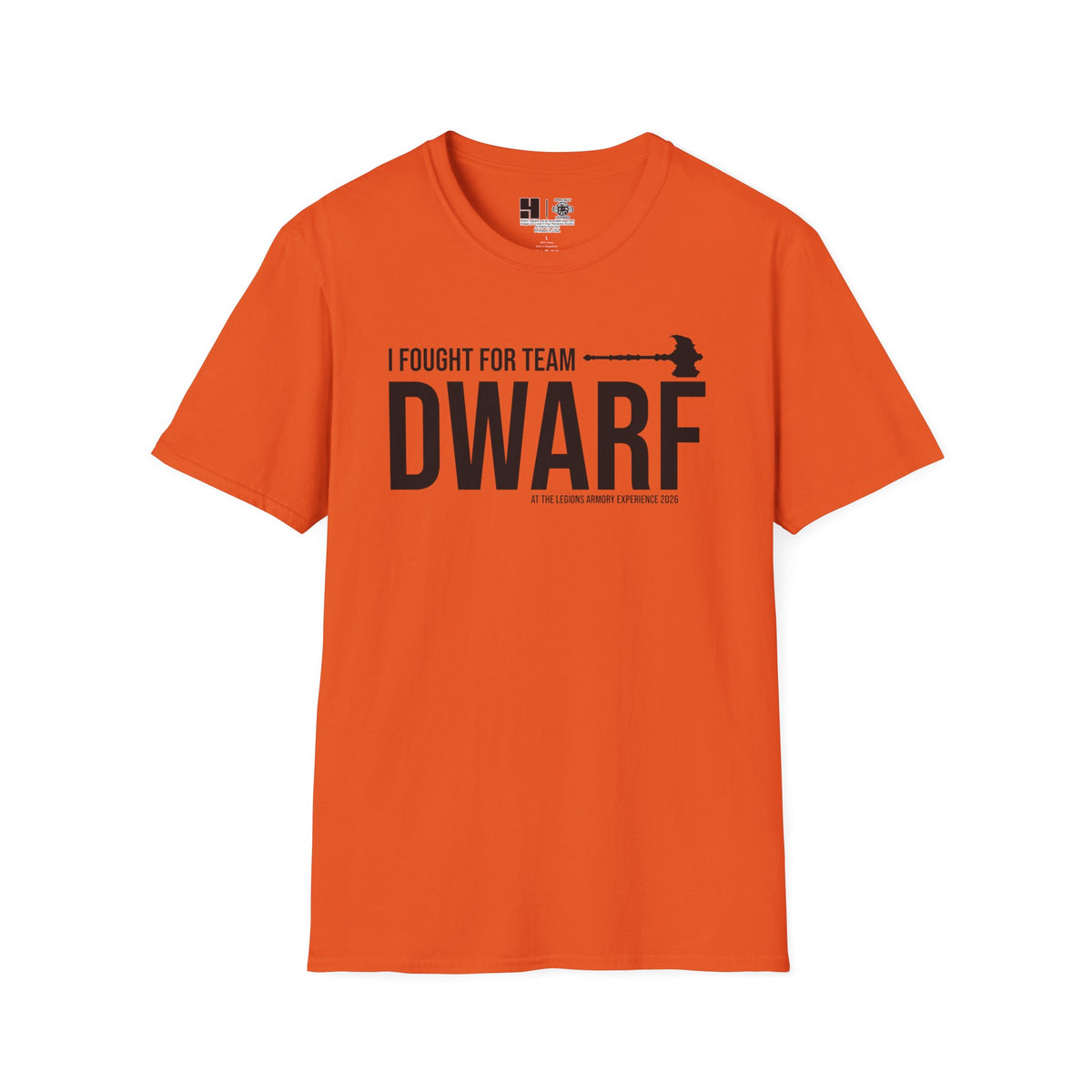 Team Dwarf Legions Con 2026 (Black Logo) | Mythic Legions | Soft T-Shirt