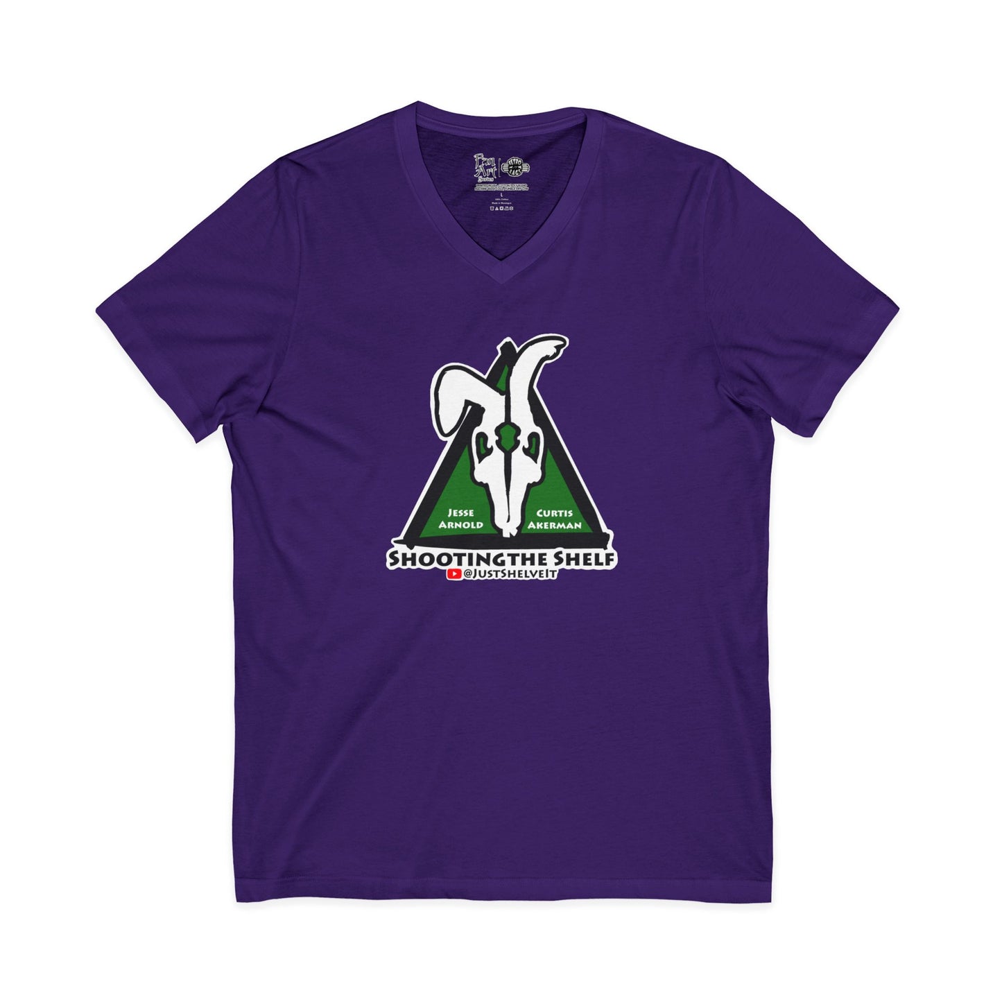 Shooting the Shelf Logo | Mythic Legions | Fan Art | V-Neck T-Shirt