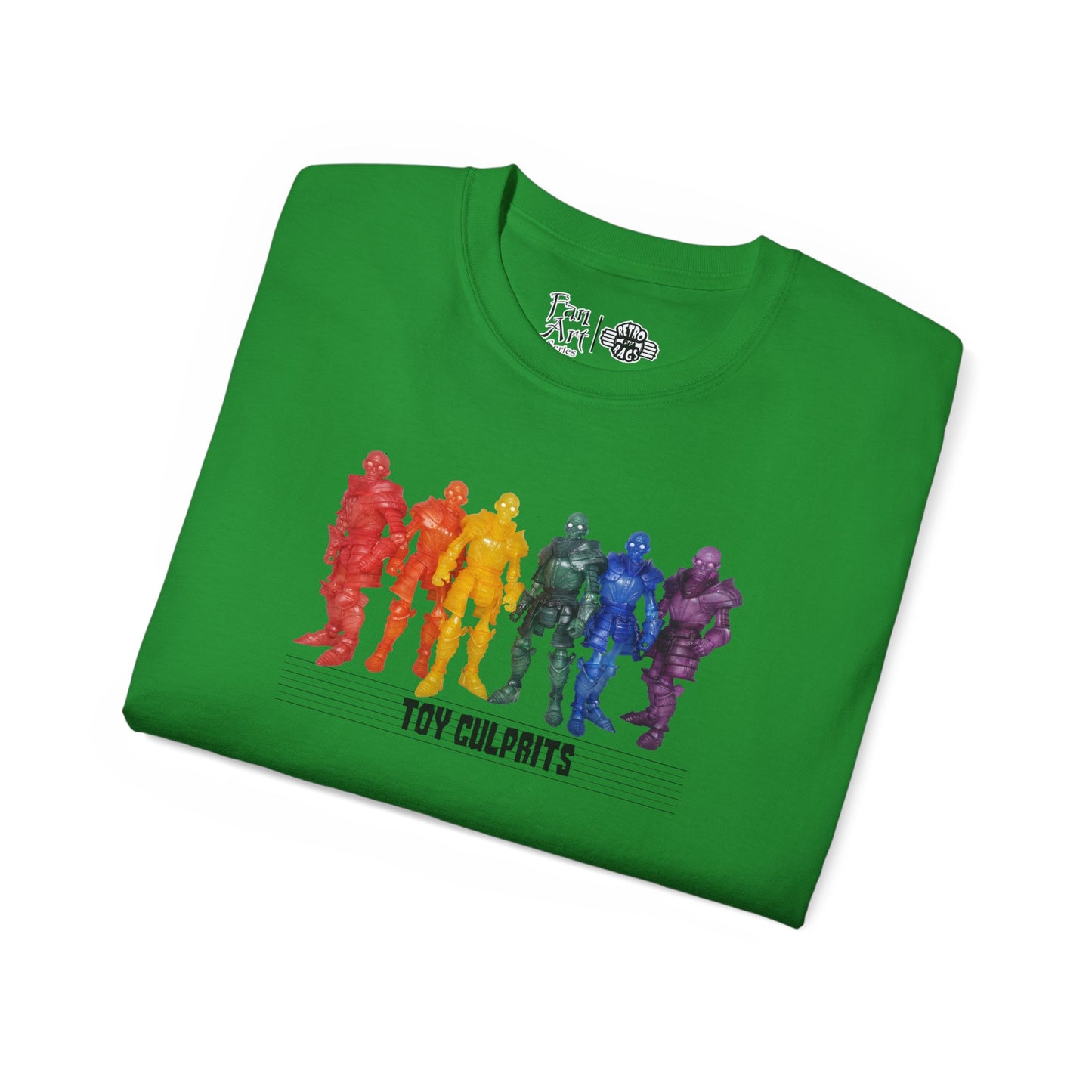 Rainbow Ghosts w/ Toy Culprits Black Logo | Mythic Legions | Fan Art | Standard T-Shirt