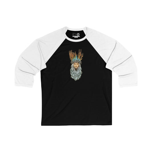 Christmas Past | Figura Obscura | 3\4 Sleeve Baseball T-Shirt