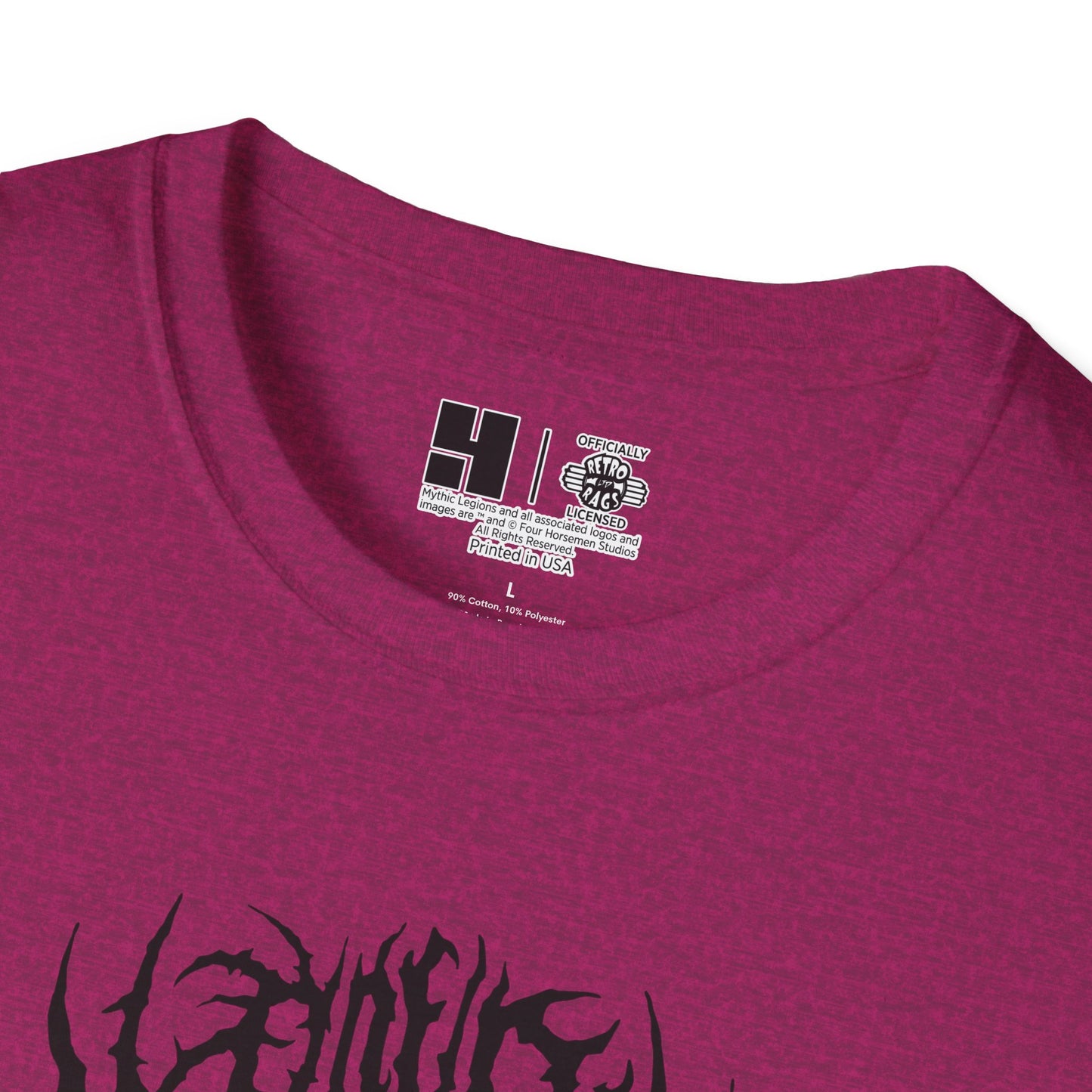 4H Metal Logo Black | Mythic Legions | Soft T-Shirt