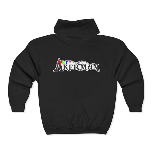 Art by Akerman Logo | Mythic Legions | Fan Art | Full Zip Hoodie