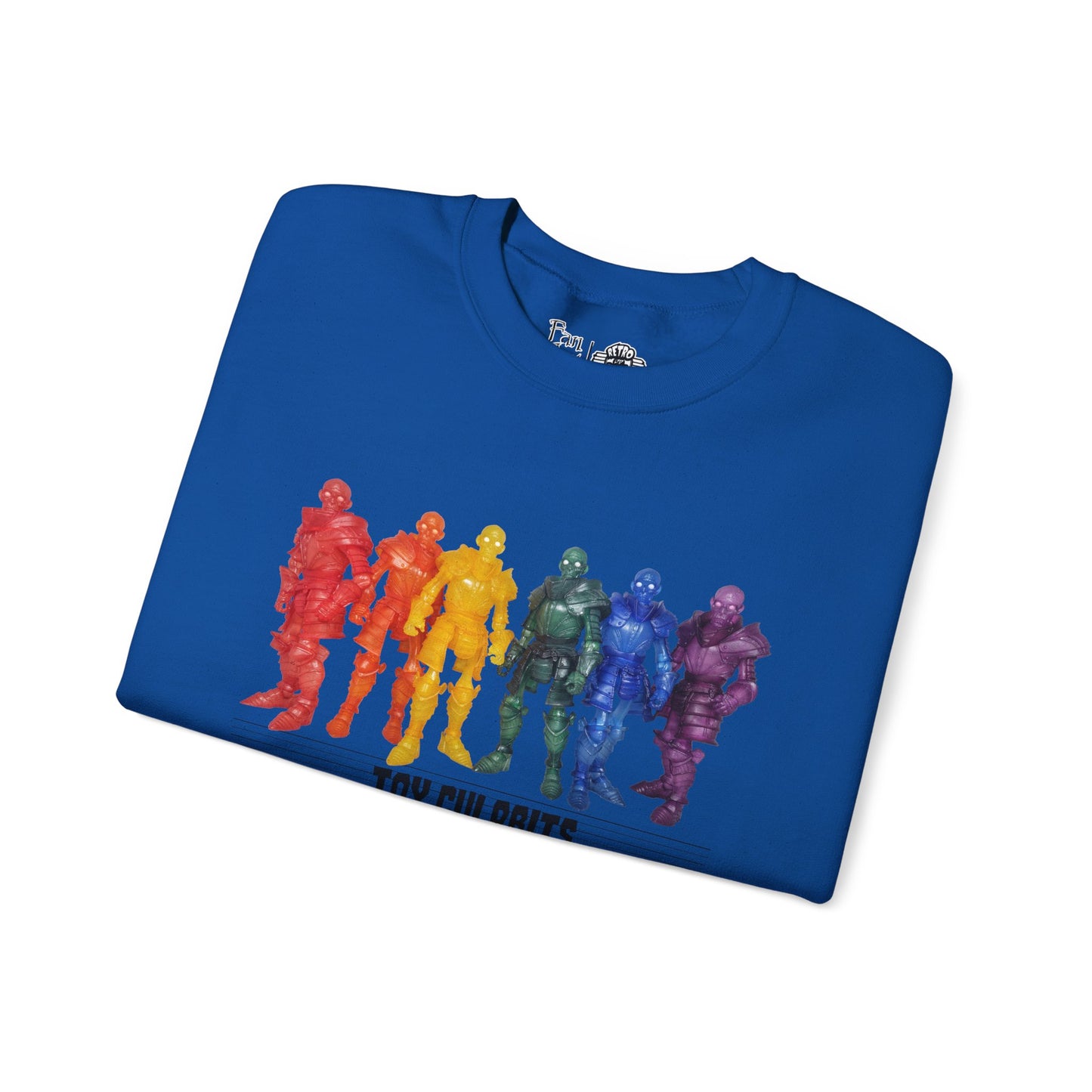 Rainbow Ghosts w/ Toy Culprits Black Logo | Mythic Legions | Fan Art | Sweatshirt