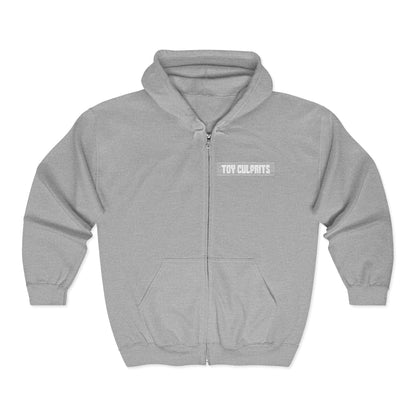Toy Culprits White Logo | Mythic Legions | Fan Art | Full Zip Hoodie
