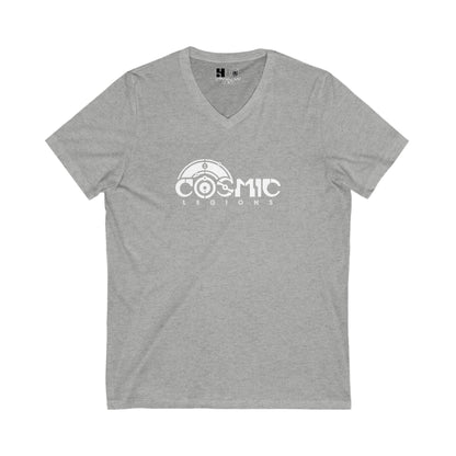 Cosmic Legions Logo | White | V-Neck T-Shirt