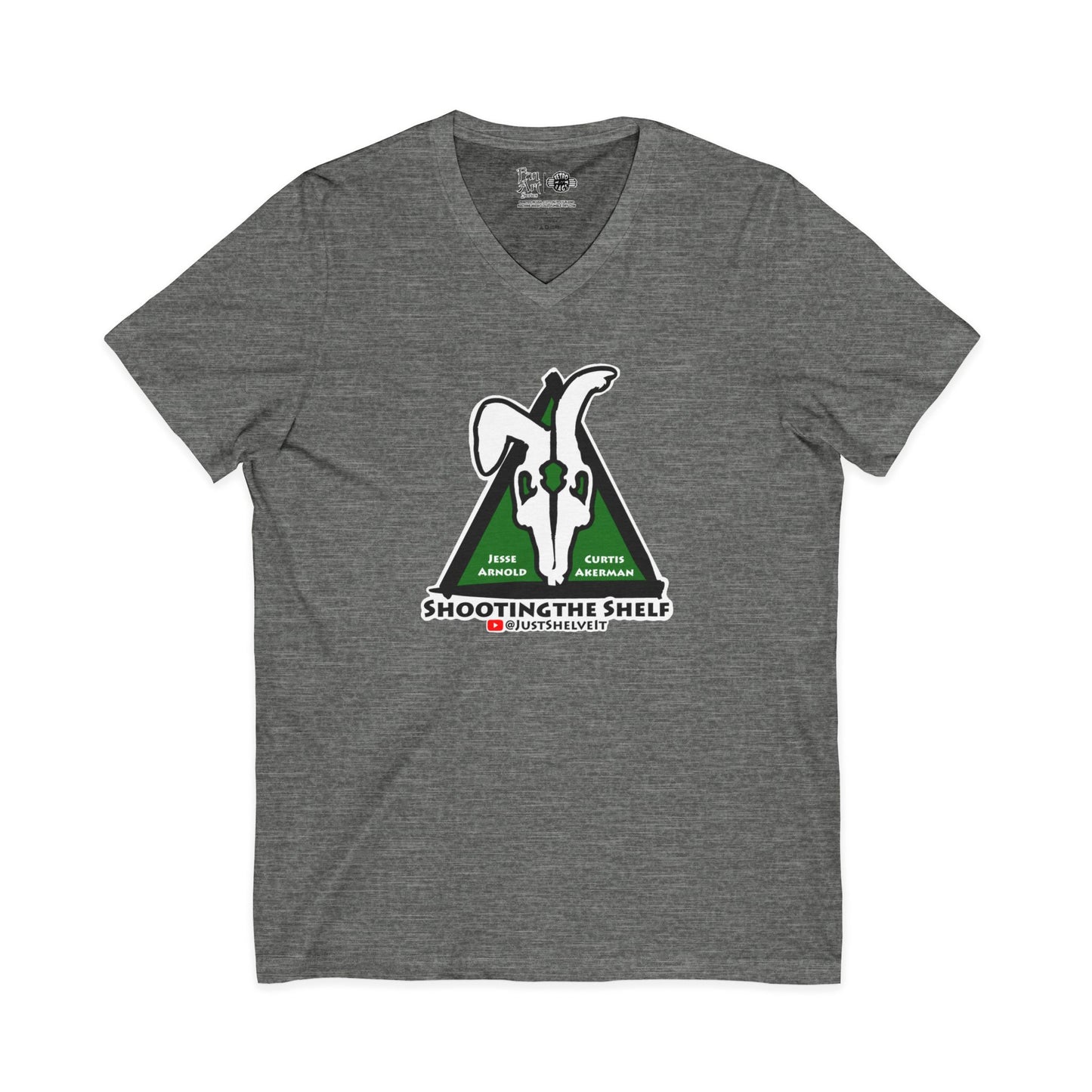 Shooting the Shelf Logo | Mythic Legions | Fan Art | V-Neck T-Shirt