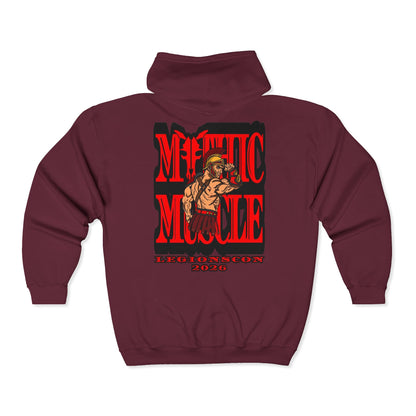 Mythic Muscle LC 2026 | Mythic Legions | Fan Art | Full Zip Hoodie