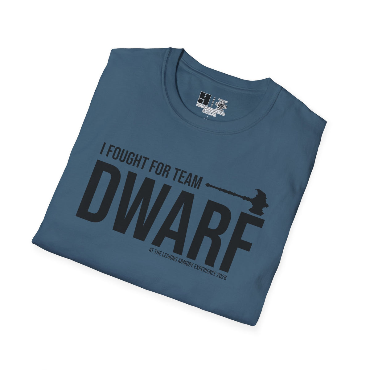 Team Dwarf Legions Con 2026 (Black Logo) | Mythic Legions | Soft T-Shirt