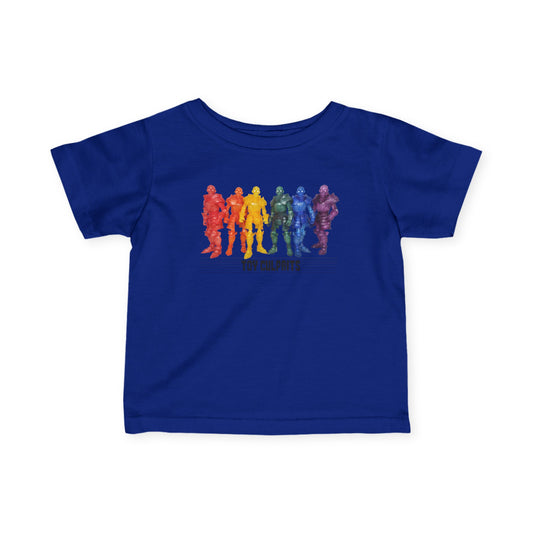 Rainbow Ghosts w/ Toy Culprits Black Logo | Mythic Legions | Fan Art | Infant T-Shirt