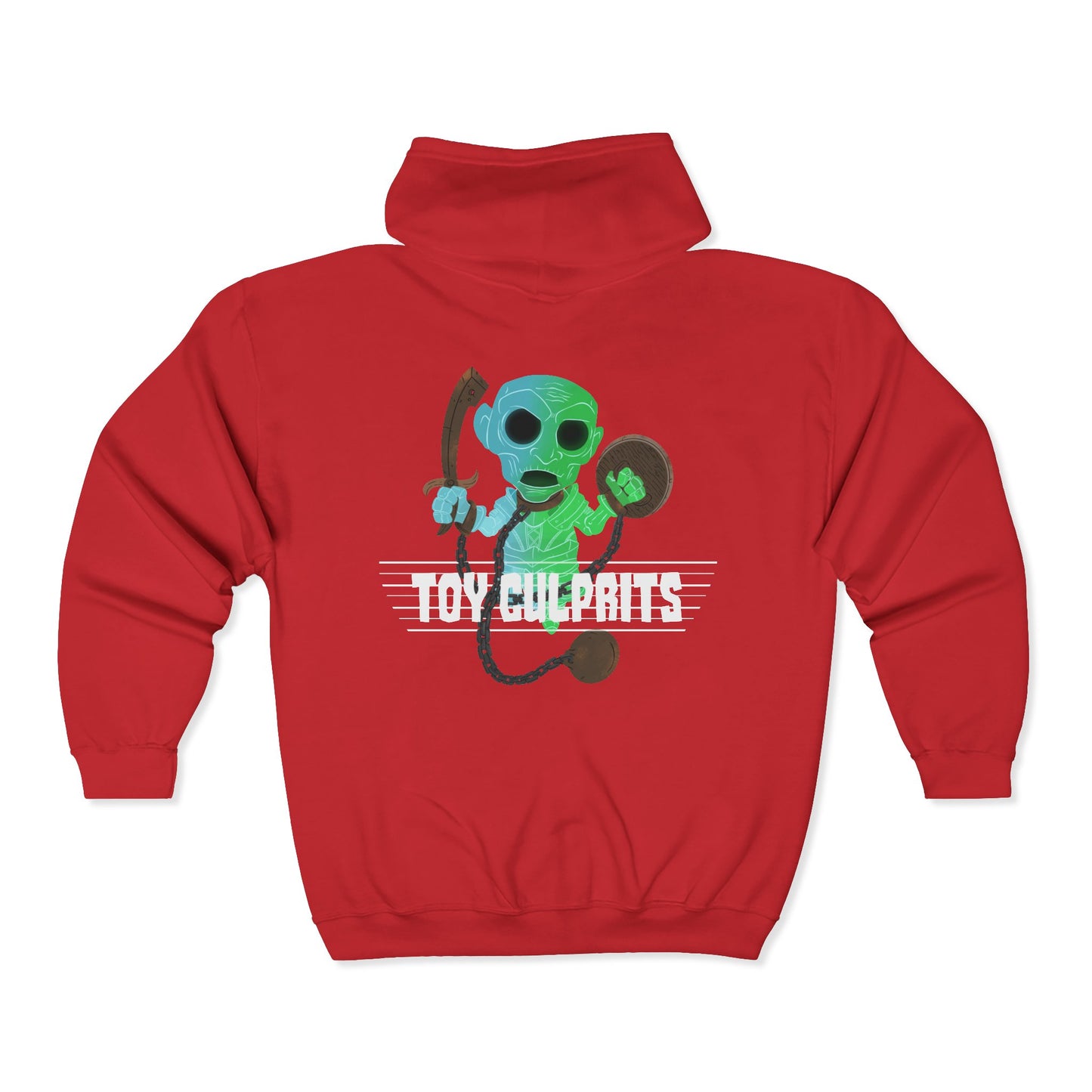 Toy Culprits Blue & Green Ghost | Mythic Legions | Fan Art | Full Zip Hoodie